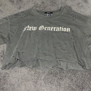 Distressed grunge shirt